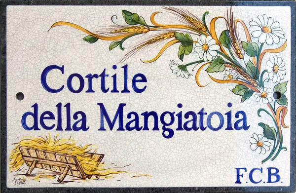 Dekorative Platte Il Cortile Dekorative Platte Il Cortile aus handdekoriertem Lavastein