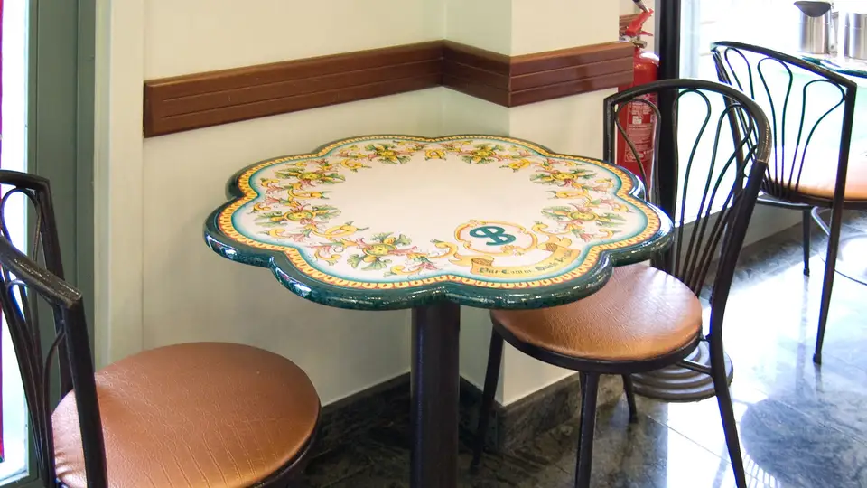 Custom made-to-measure lava stone tables