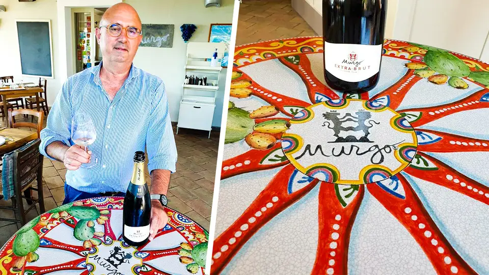 Lava stone tables for the prestigious Murgo winery