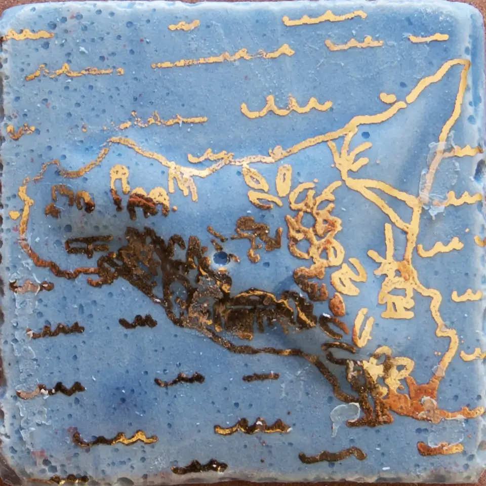 Relief mosaic tile MTR007