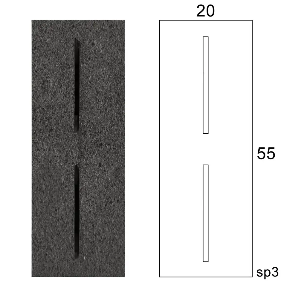 Ceramized lava stone pool edge code BRPA011