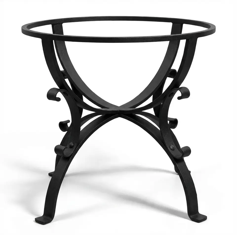 Wrought Iron Base for lava stone table