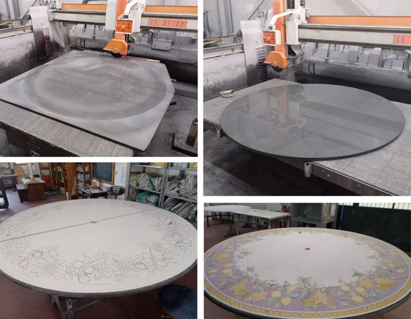 processing phases revolving table