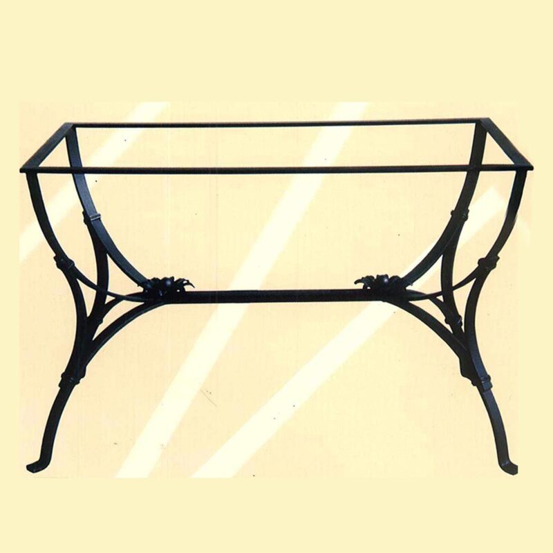 wrought iron base for outdoor use